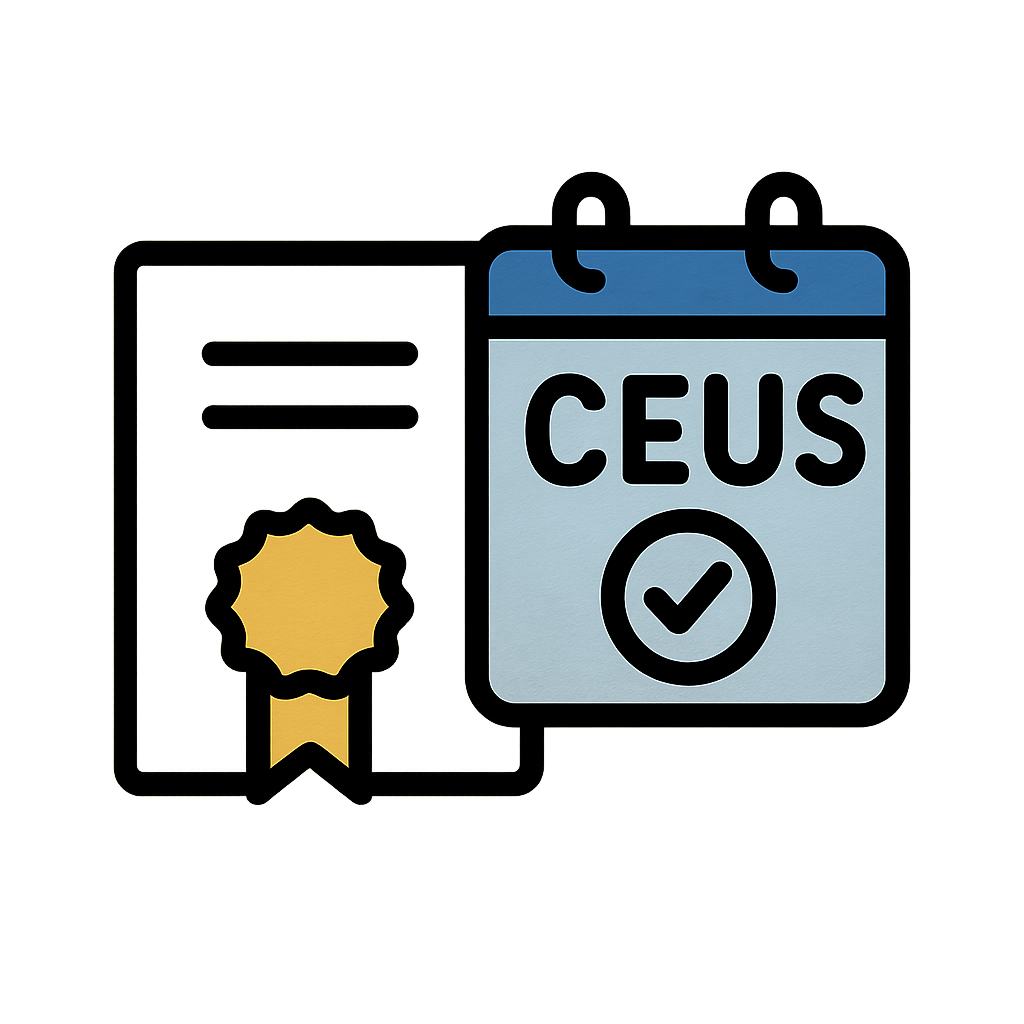 Continuing education units and license renewal